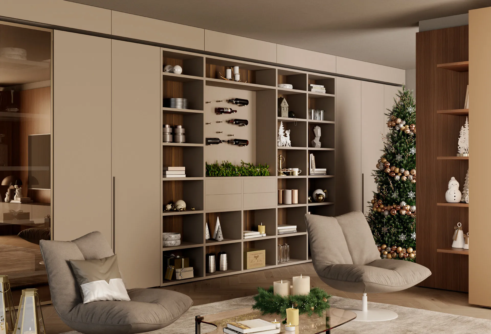 Modern and modular bookcases